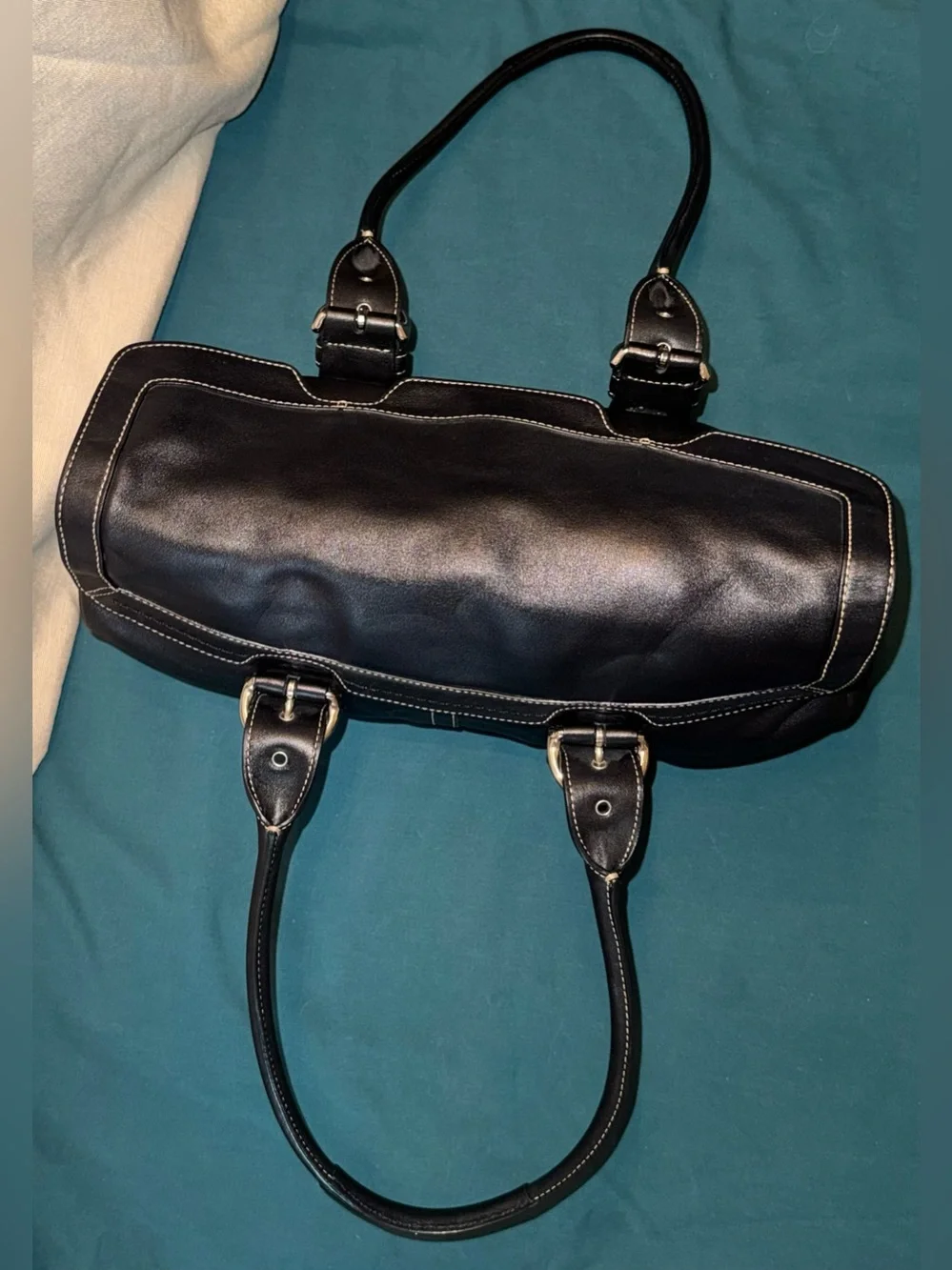 Coach 9636 Y2K Vintage Hamptons Soho Leather Satchel/Flap Shoulder Bag